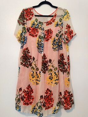 Maeve Flower Market Swing Dress By Anthropologie Size L